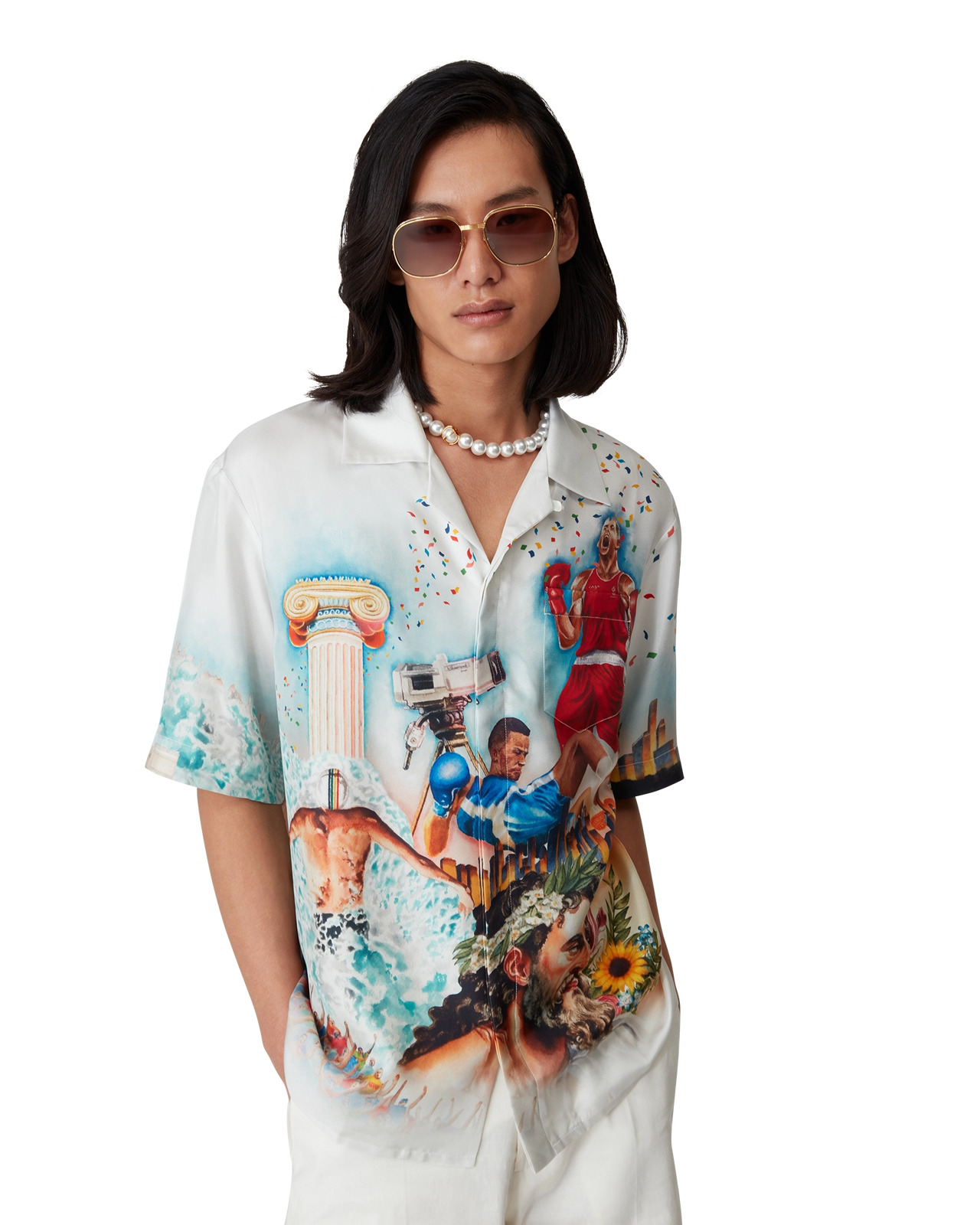 Celebration Du Sport Silk Shirt | Casablanca Paris - 5