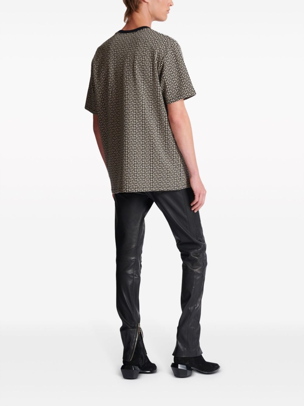 monogram-jacquard T-shirt - 4