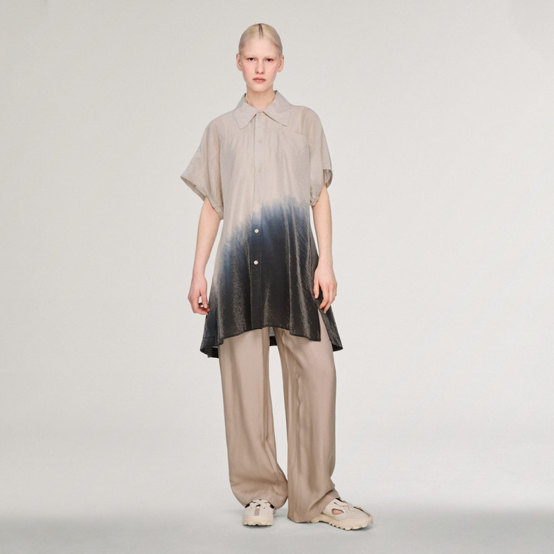 Y-3 SHORT SLEEVE DIP DYE UTILITY OVERSHIRT 5