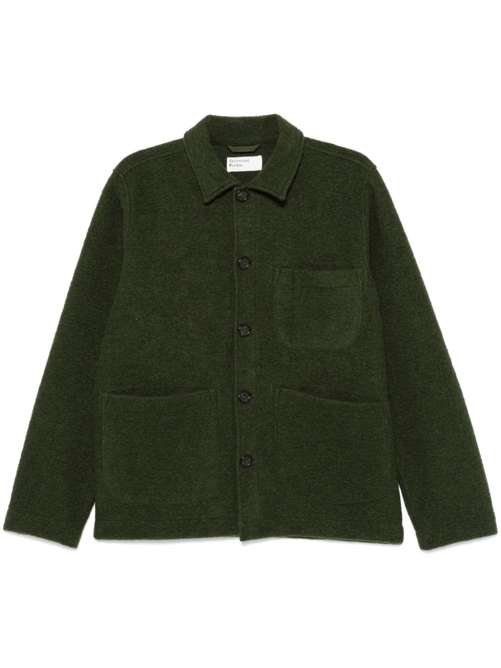 wool fleece shirt jacket - 1