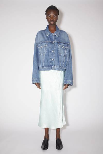 Acne Studios Denim jacket - Relaxed cropped fit - Mid Blue outlook