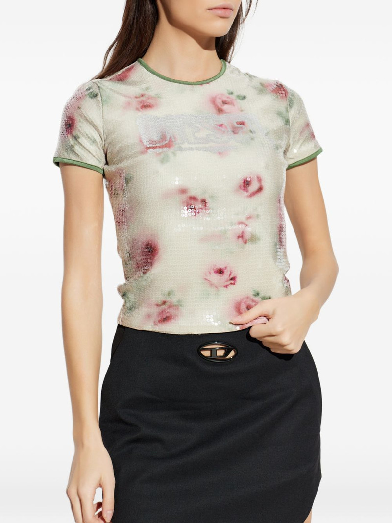 T-Unkel floral sequin T-shirt 3