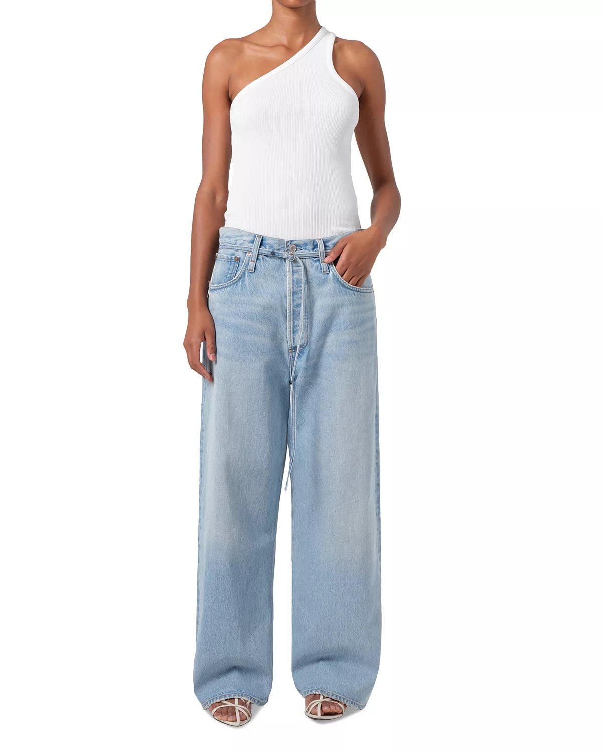Emmi High Rise Wide Leg Jeans in Incline - 2