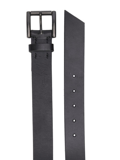 Yohji Yamamoto buckle-fastening leather belt outlook