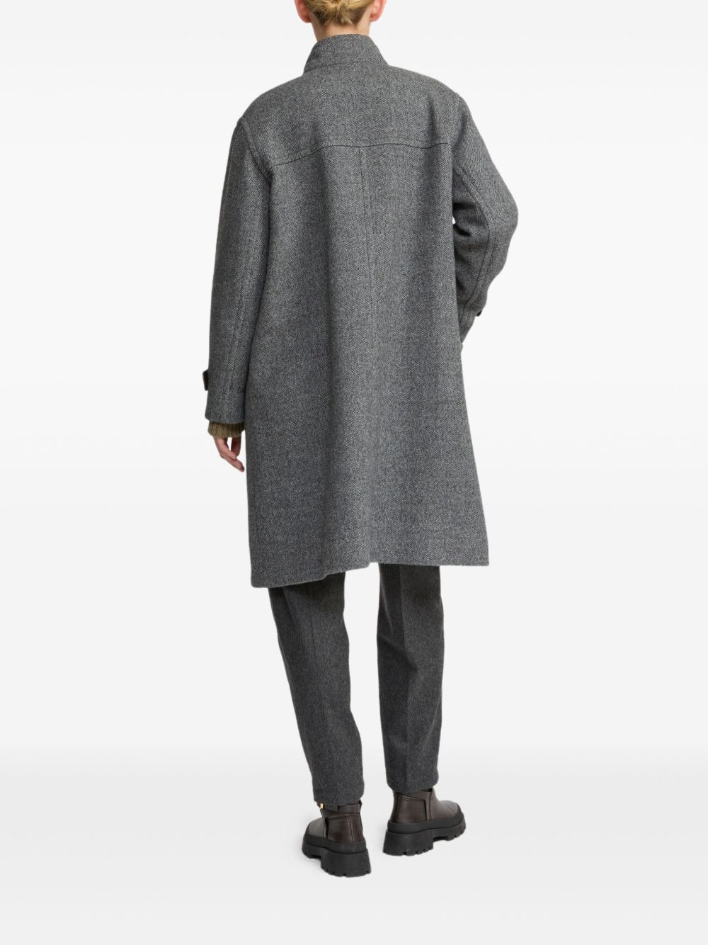 double-breasted virgin-wool coat - 3