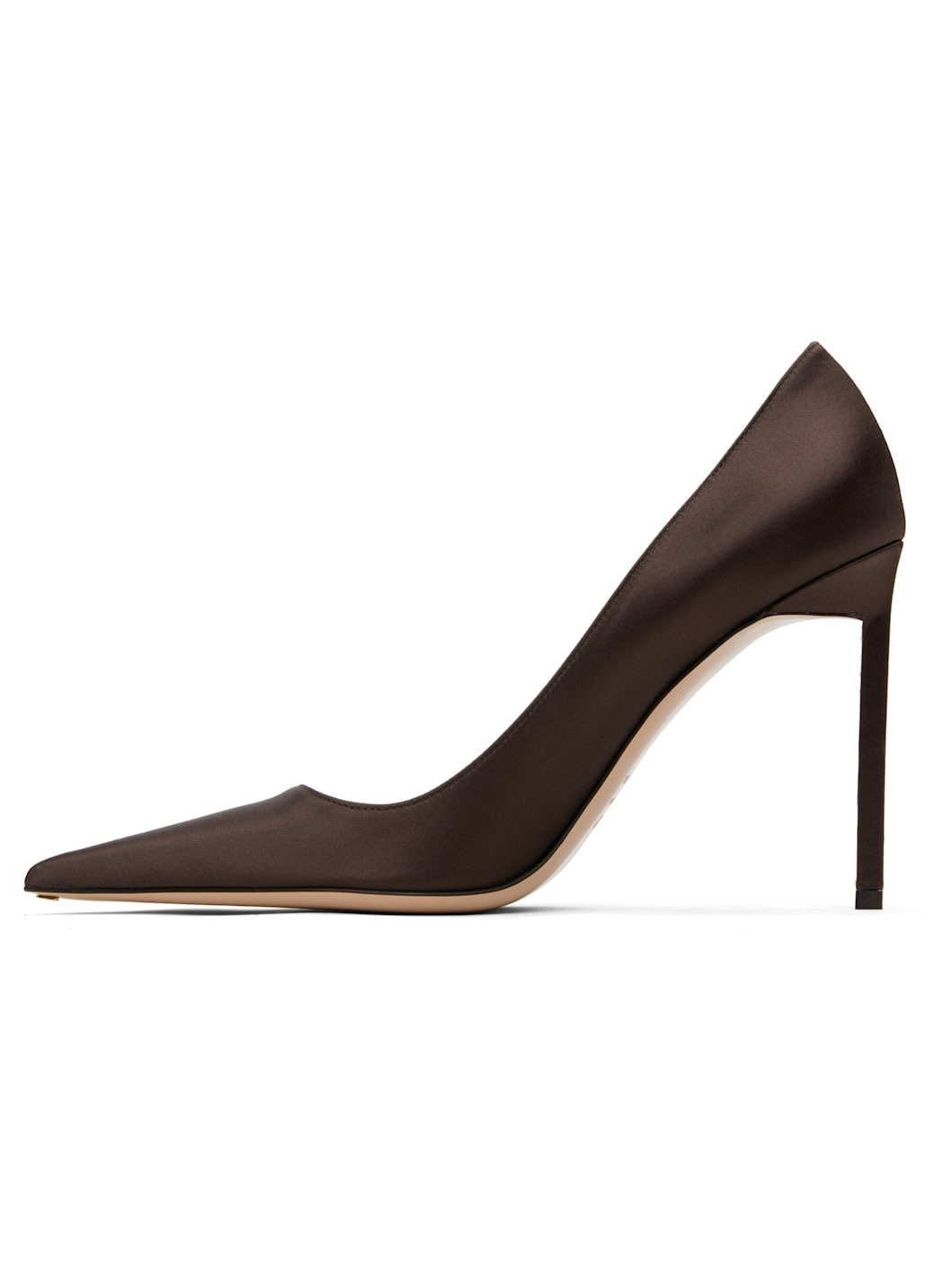 Brown Satin Betty Heels - 3