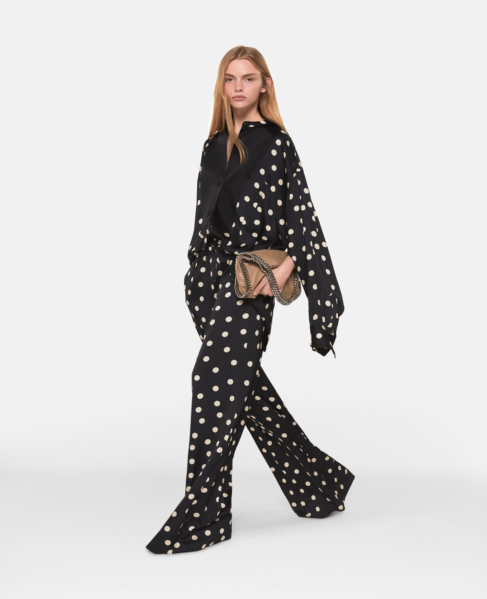 Polka Dot Wide-Leg Trousers - 2