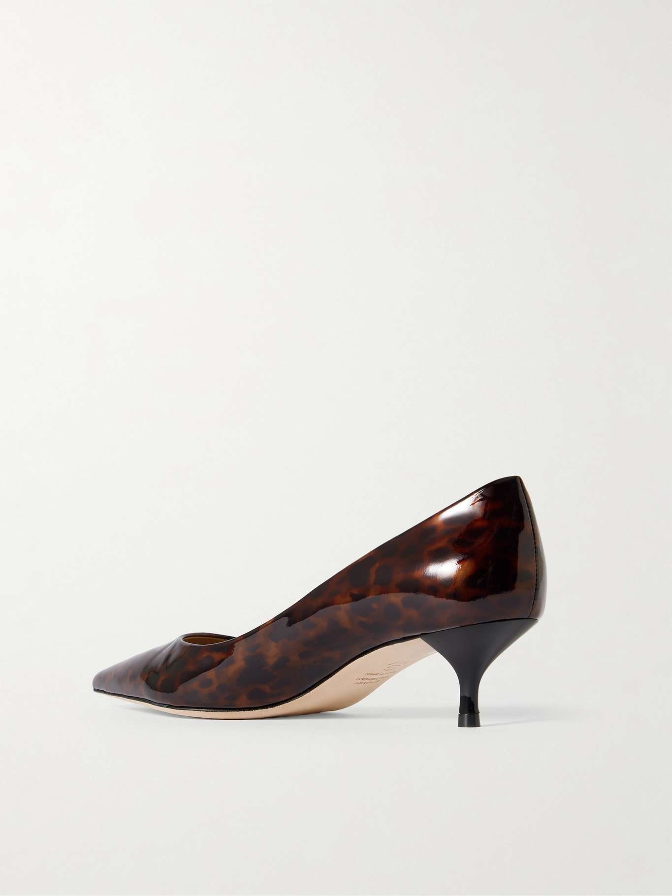Stuart Power patent-leather pumps Tortoiseshell - 3