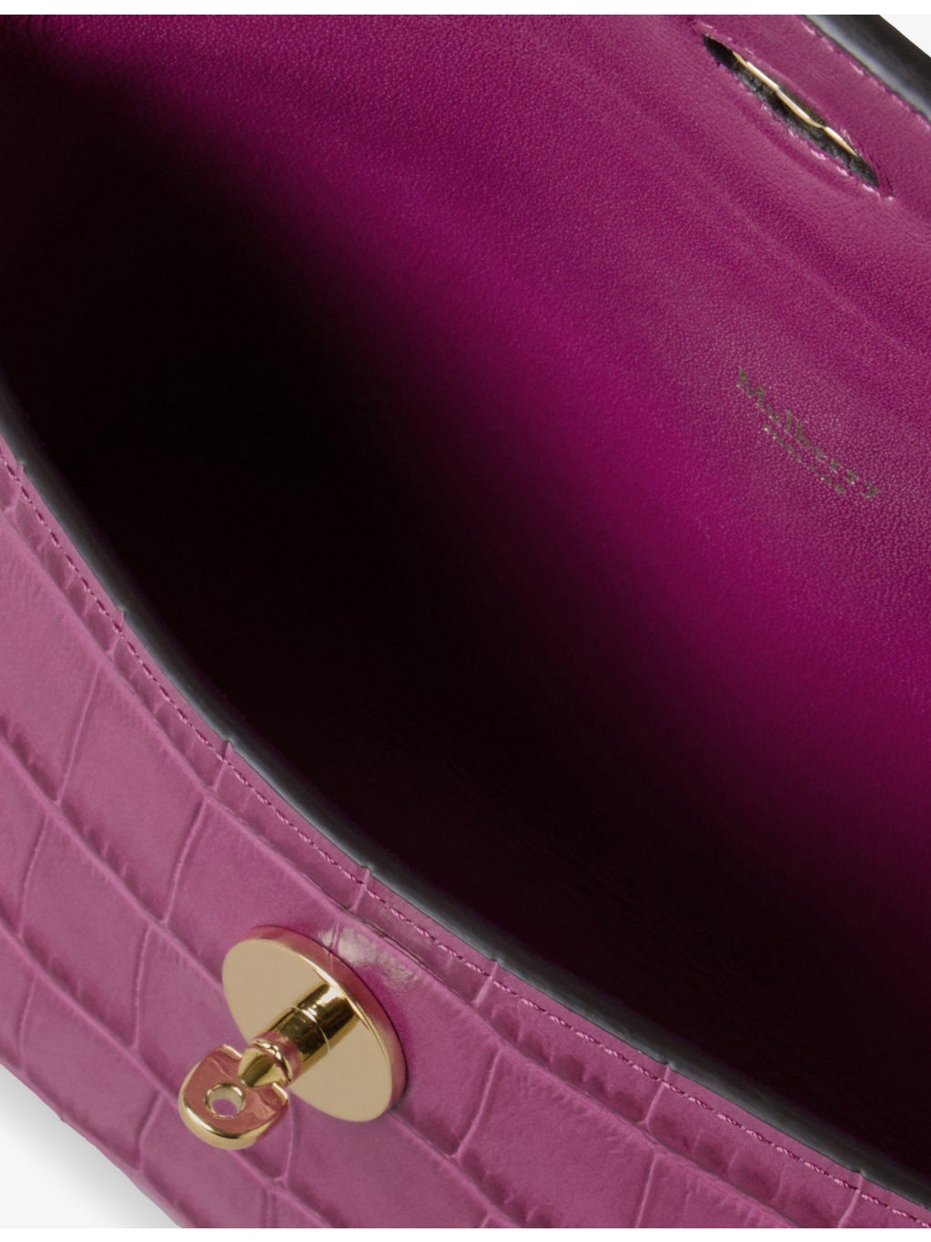 Darley Crocodile-Embossed Leather Cosmetics Pouch - 4