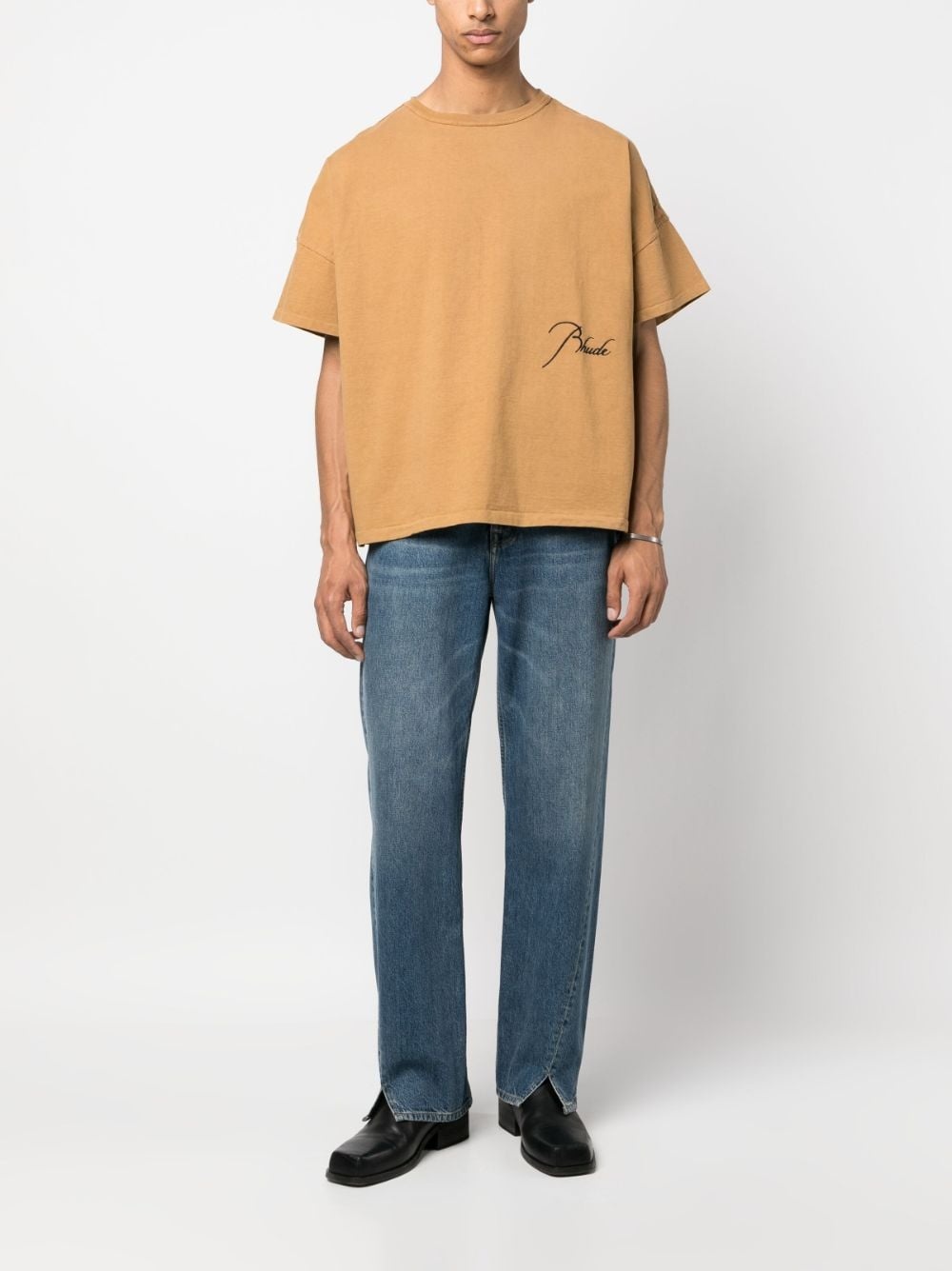 embroidered-logo cotton T-shirt - 2