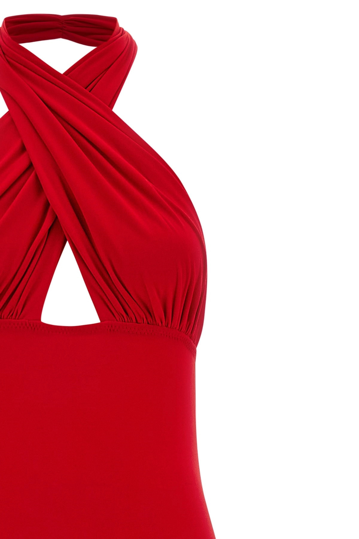 'Cross Halter Fishtail' dress - 4