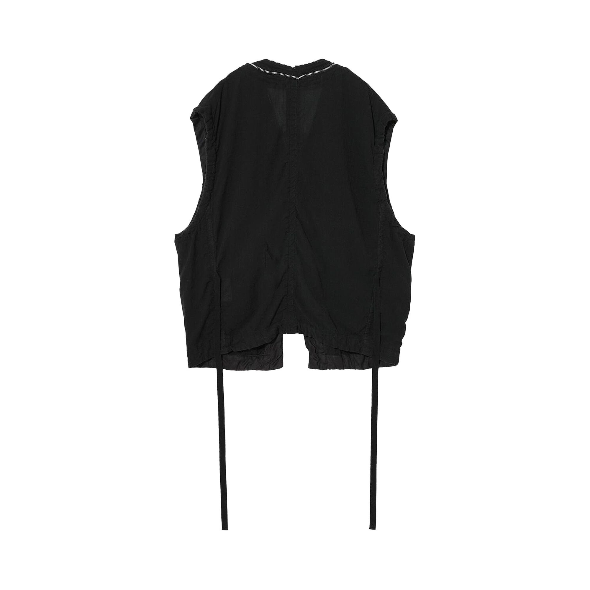 Undercover Zip-Up Vest 'Black' - 2