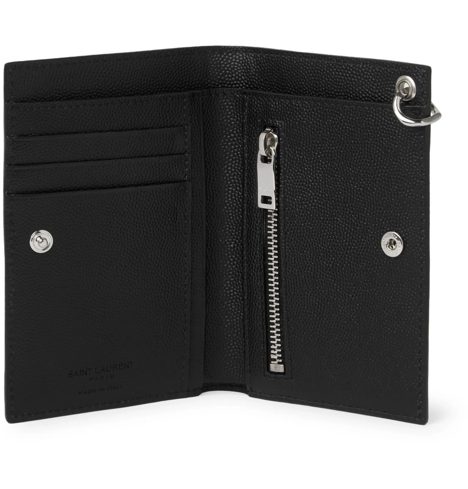 Pebble-Grain Leather Billfold Wallet - 2