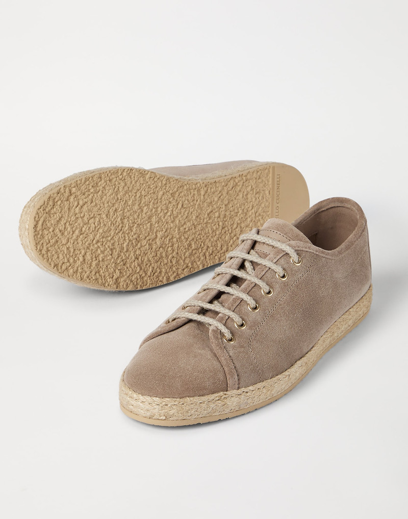 Reversed calfskin Derbys with rope insert 4
