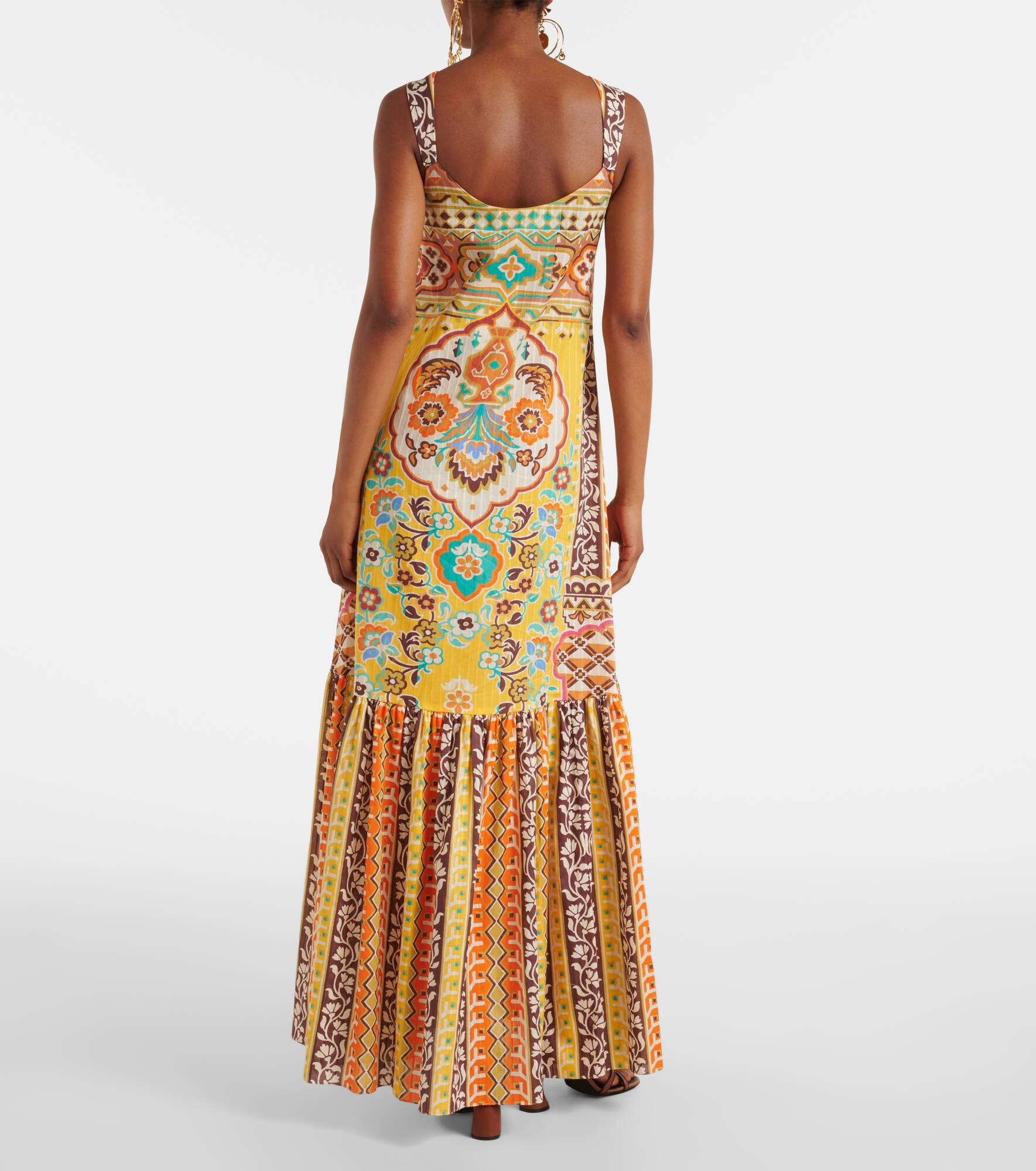 Printed cotton maxi dress - 3