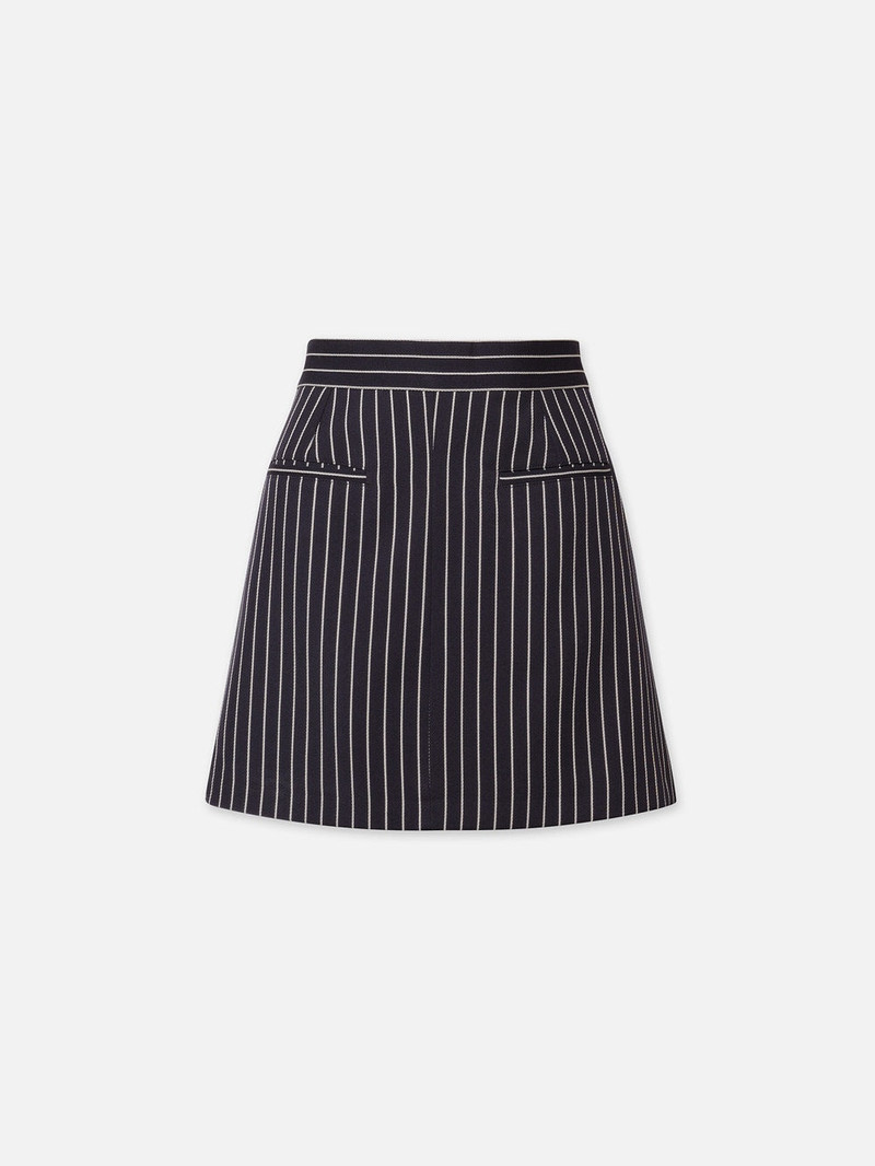 FRAME Tailored Skirt in Dark Navy Multi outlook