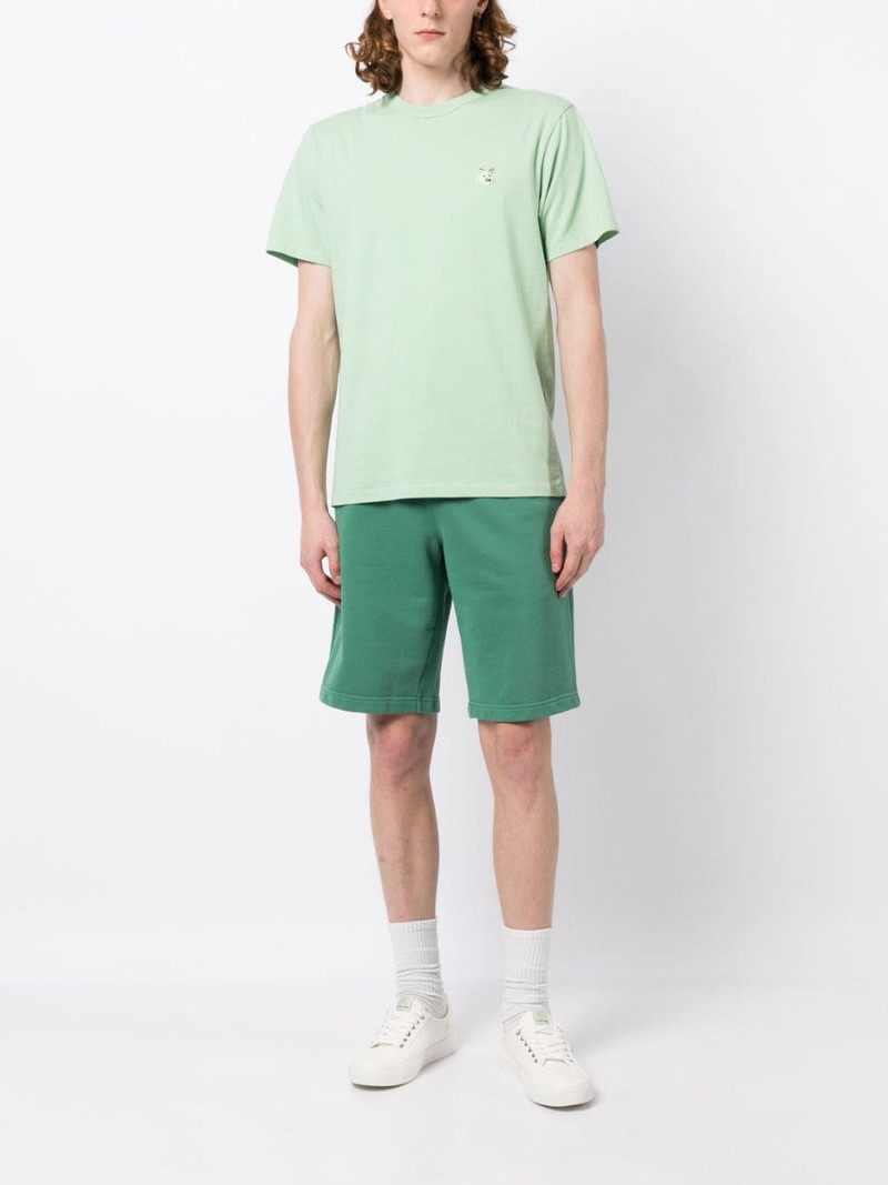 Maison Kitsuné logo-print bermuda shorts outlook