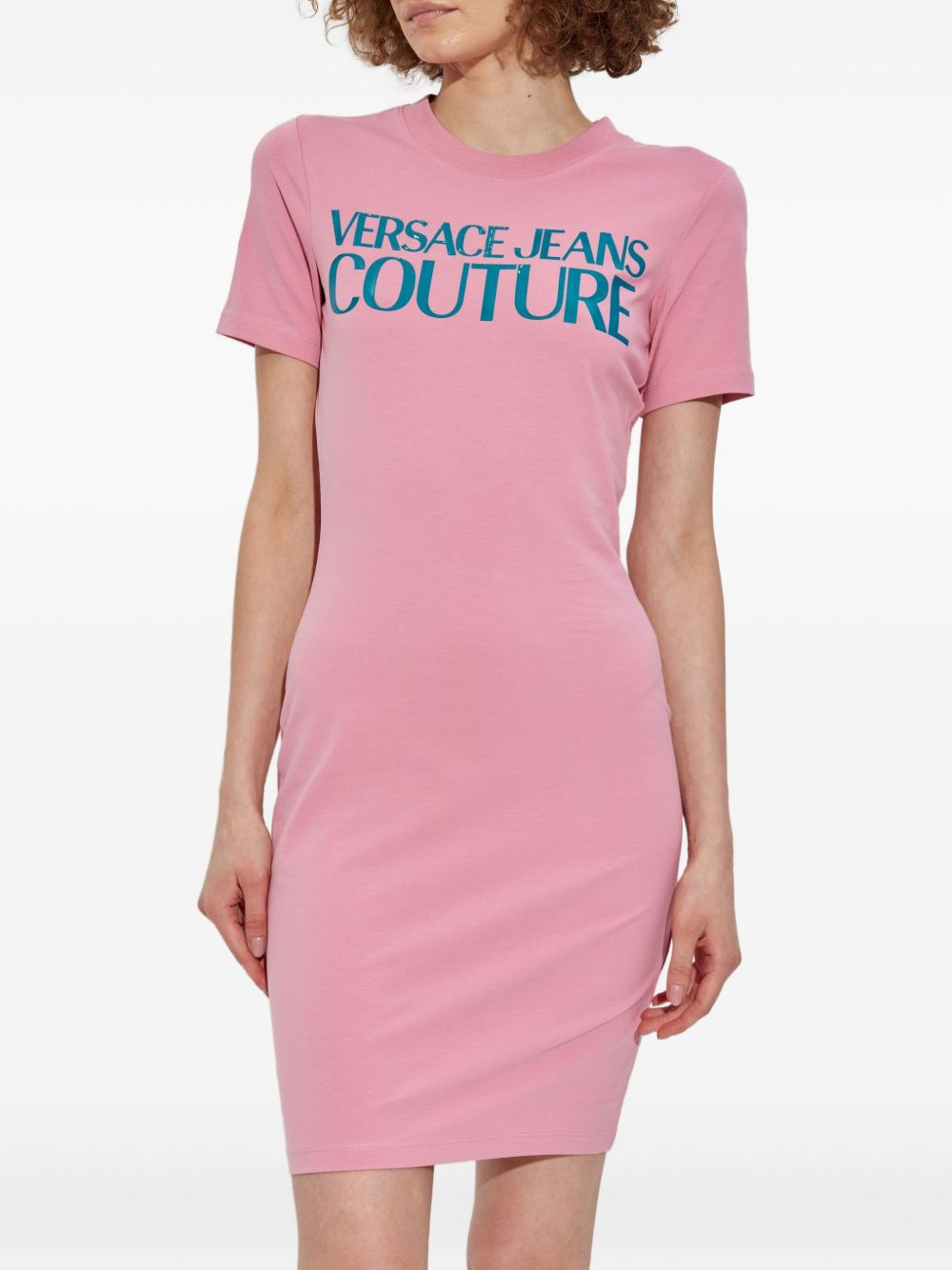 logo-print T-shirt dress - 3