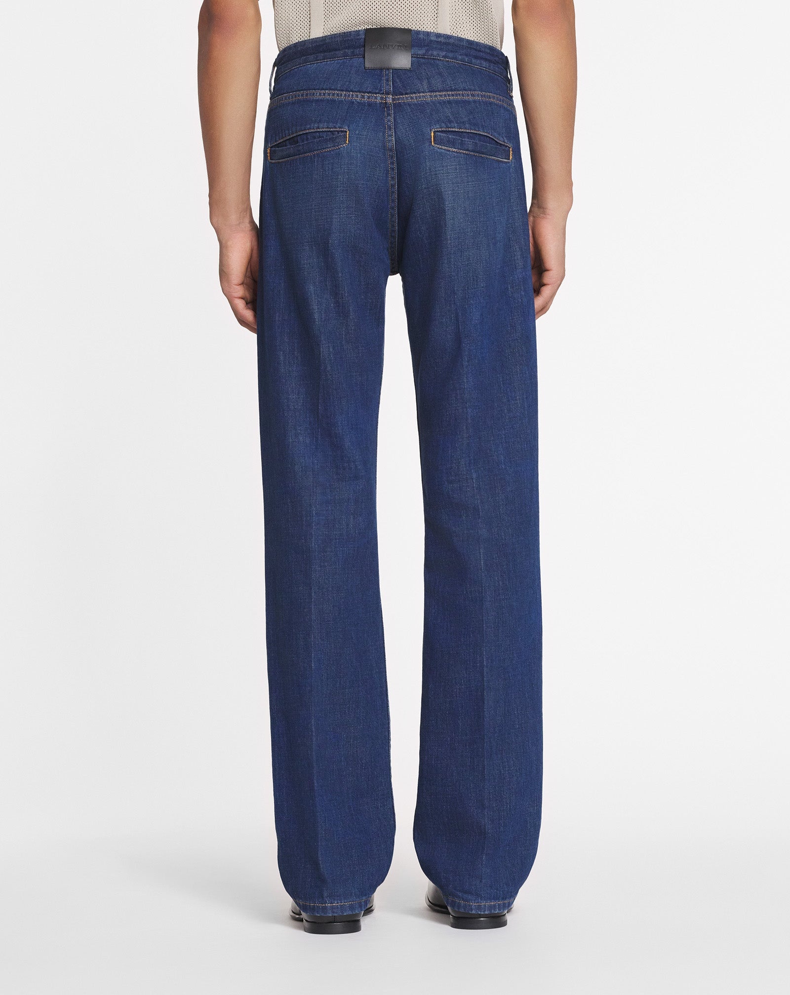 STRAIGHT FIT DENIM PANTS - 4