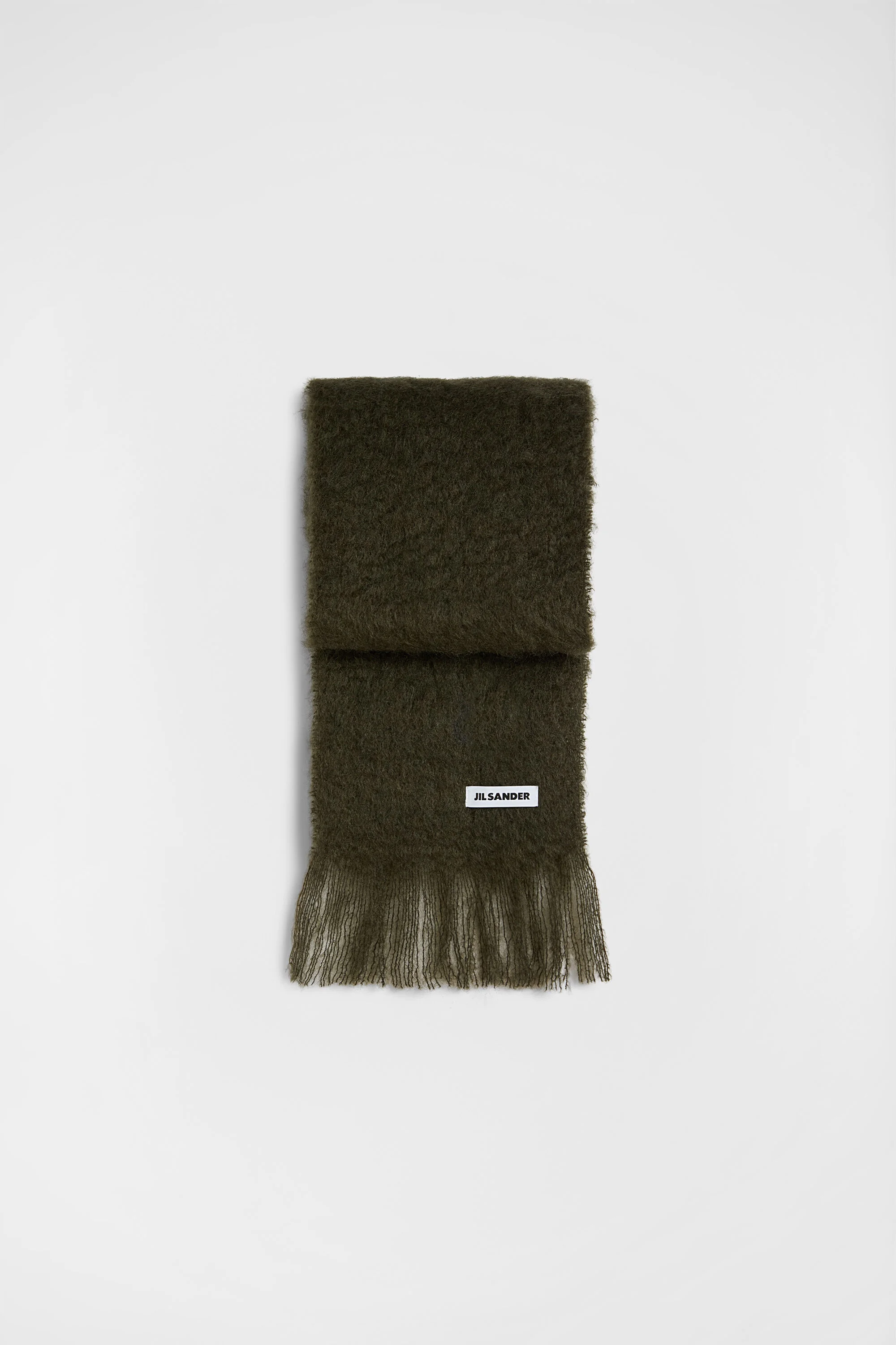 Slim Wool Blend Scarf - 1