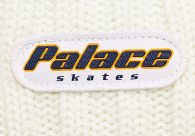 PALACE STRIPE RIB BEANIE WHITE outlook