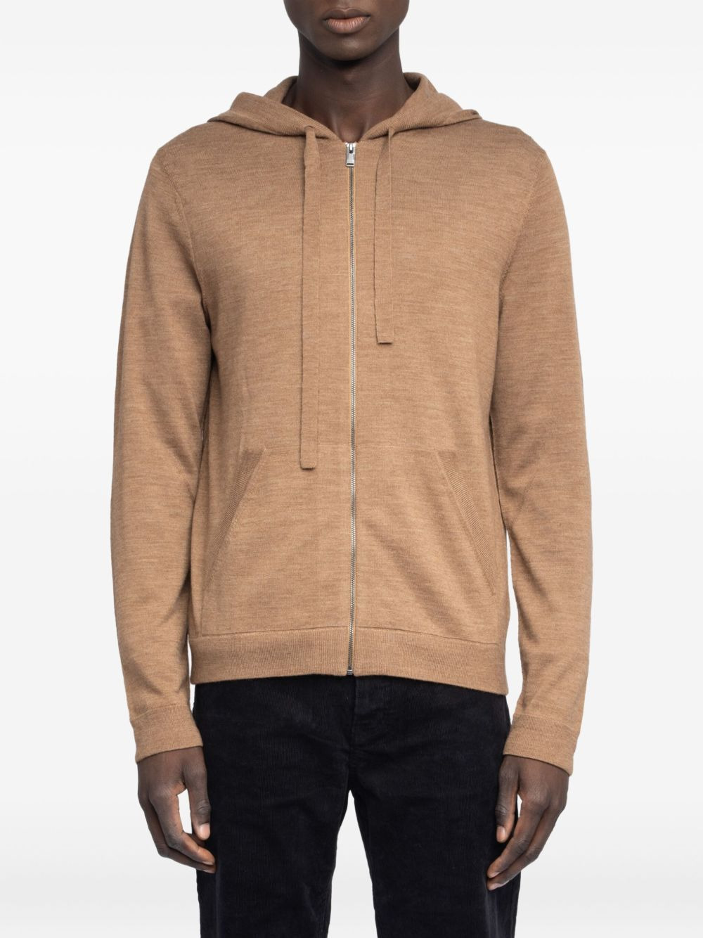 Clash hooded zip-up sweater - 4