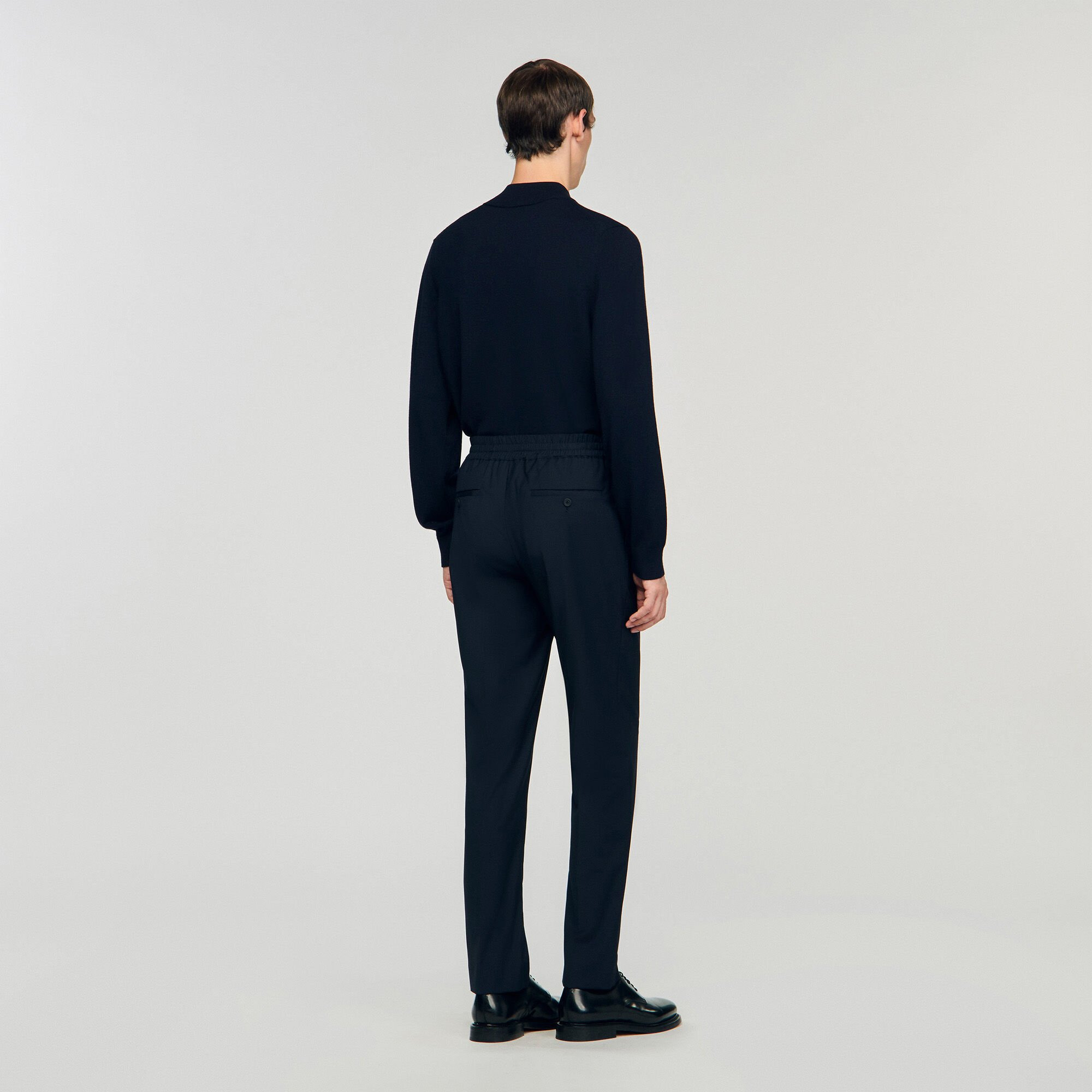 ELASTICATED STRAIGHT-LEG PANTS - 6