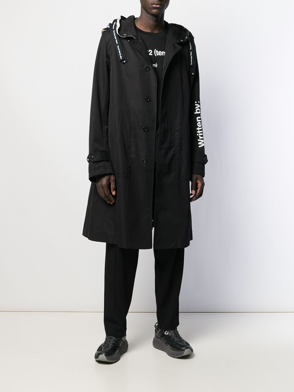 HOODED TRENCH COAT - 2