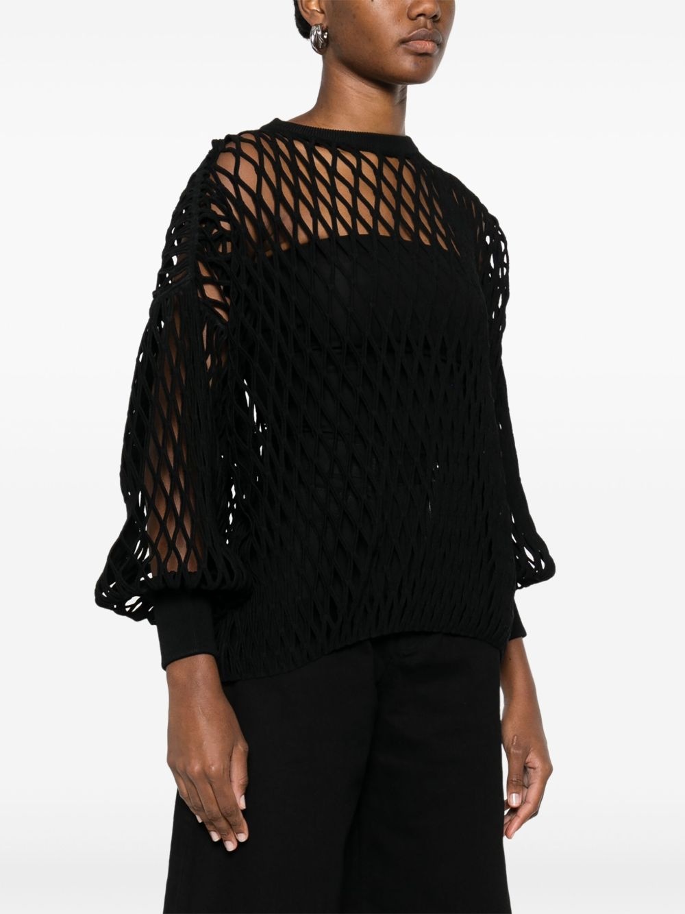 fishnet sweatshirt - 3