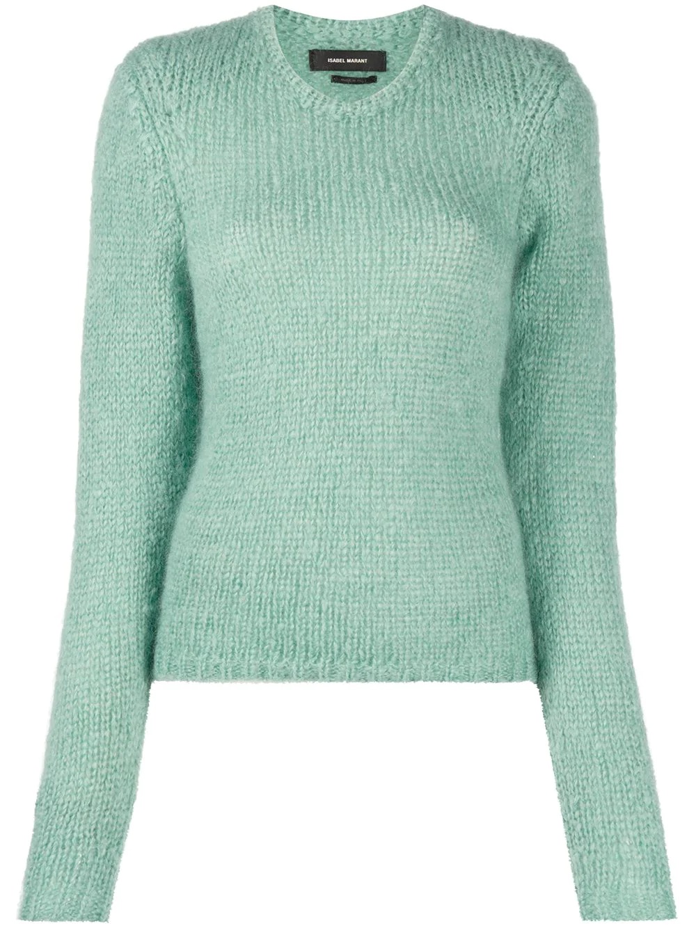 chunky knit mohair-wool blend jumper - 1