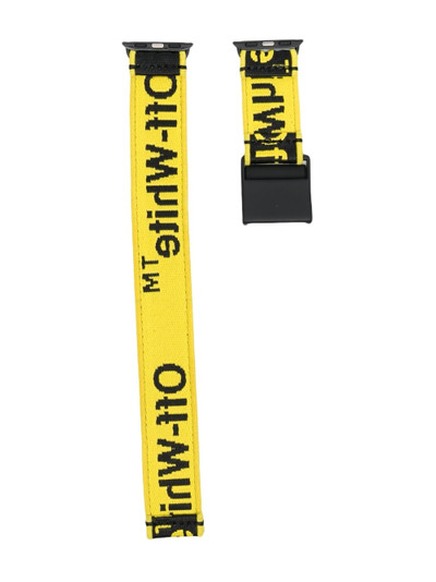 Off-White logo-webbing watch band outlook