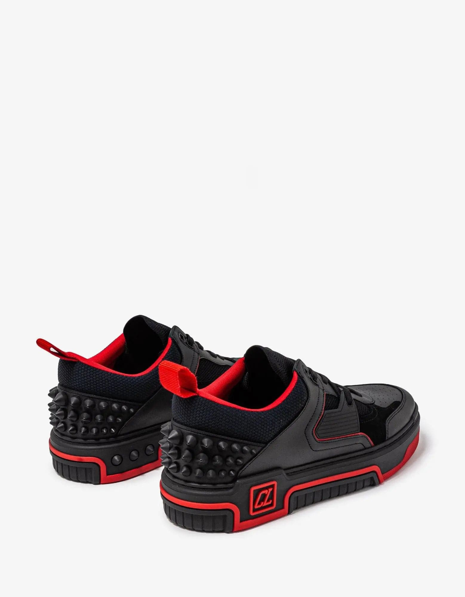 Christian Louboutin Astroloubi Black & Red Trainers - 5