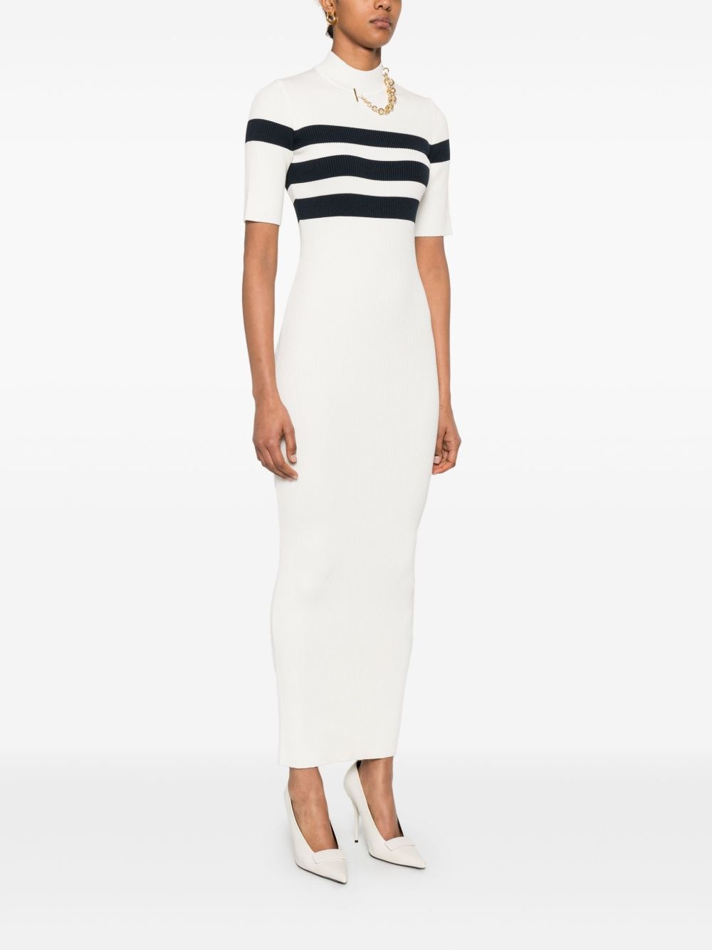 fine-ribbed maxi dress - 3