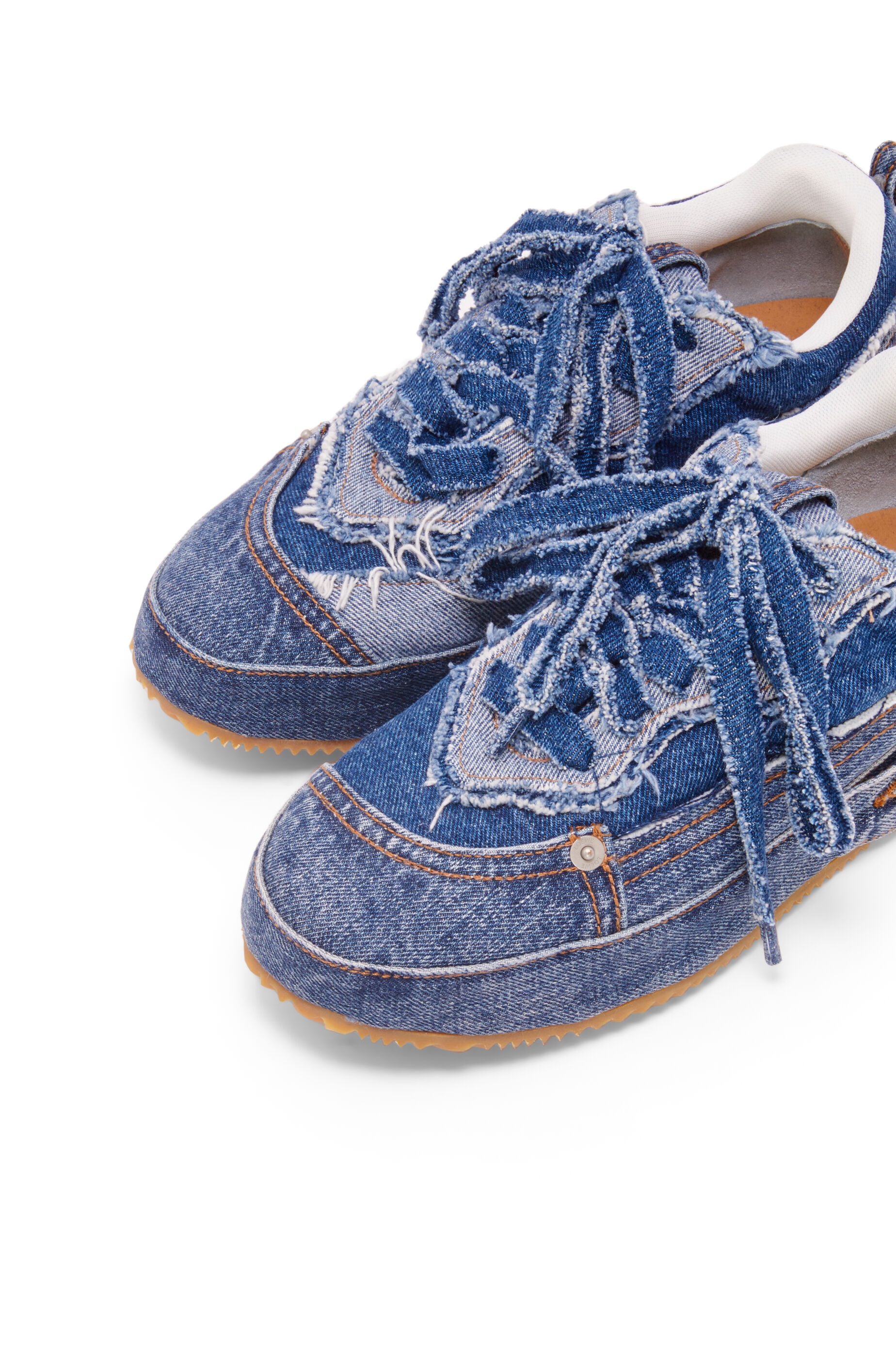 Deconstructed sneaker in denim - 4