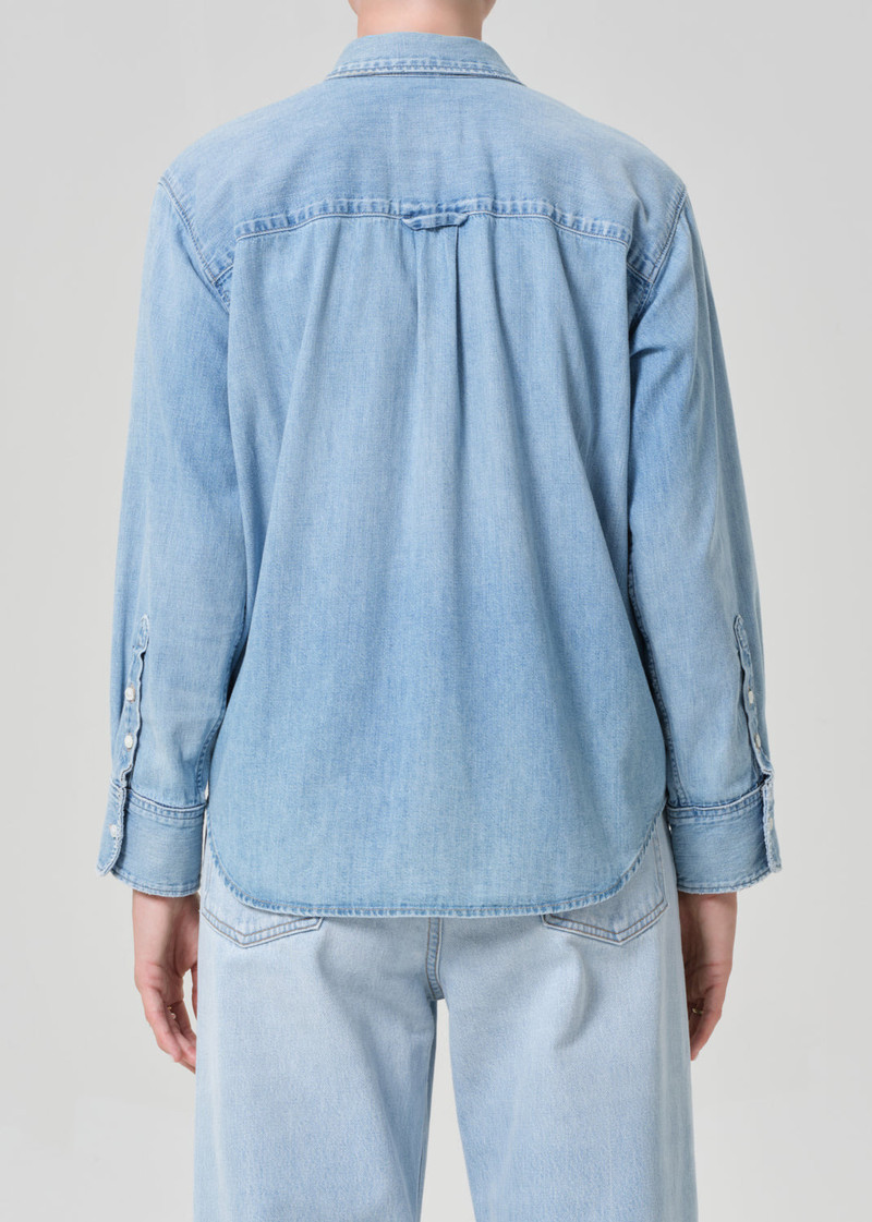 Baby Pocket Jude Shirt In Heron 3