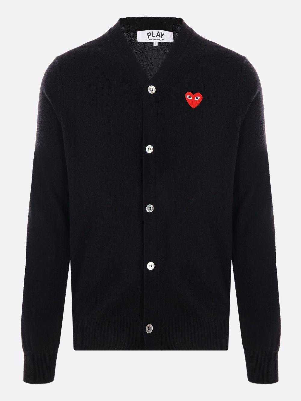 V-neck wool cardigan - 1