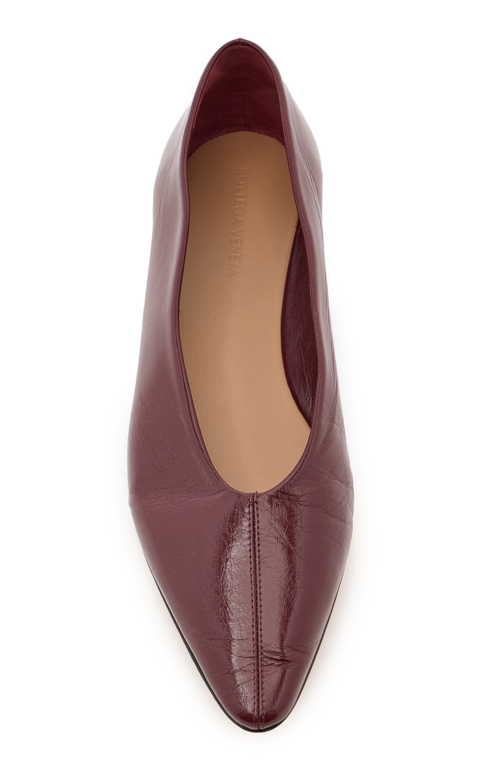 Cushion Lux Leather Flats burgundy - 3