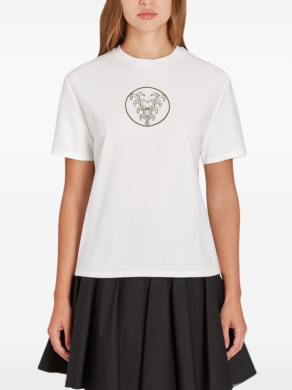 embroidered logo t-shirt - 3