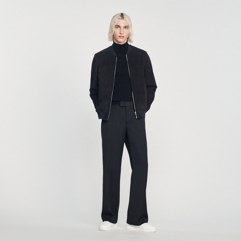 Sandro SUEDE LEATHER JACKET outlook