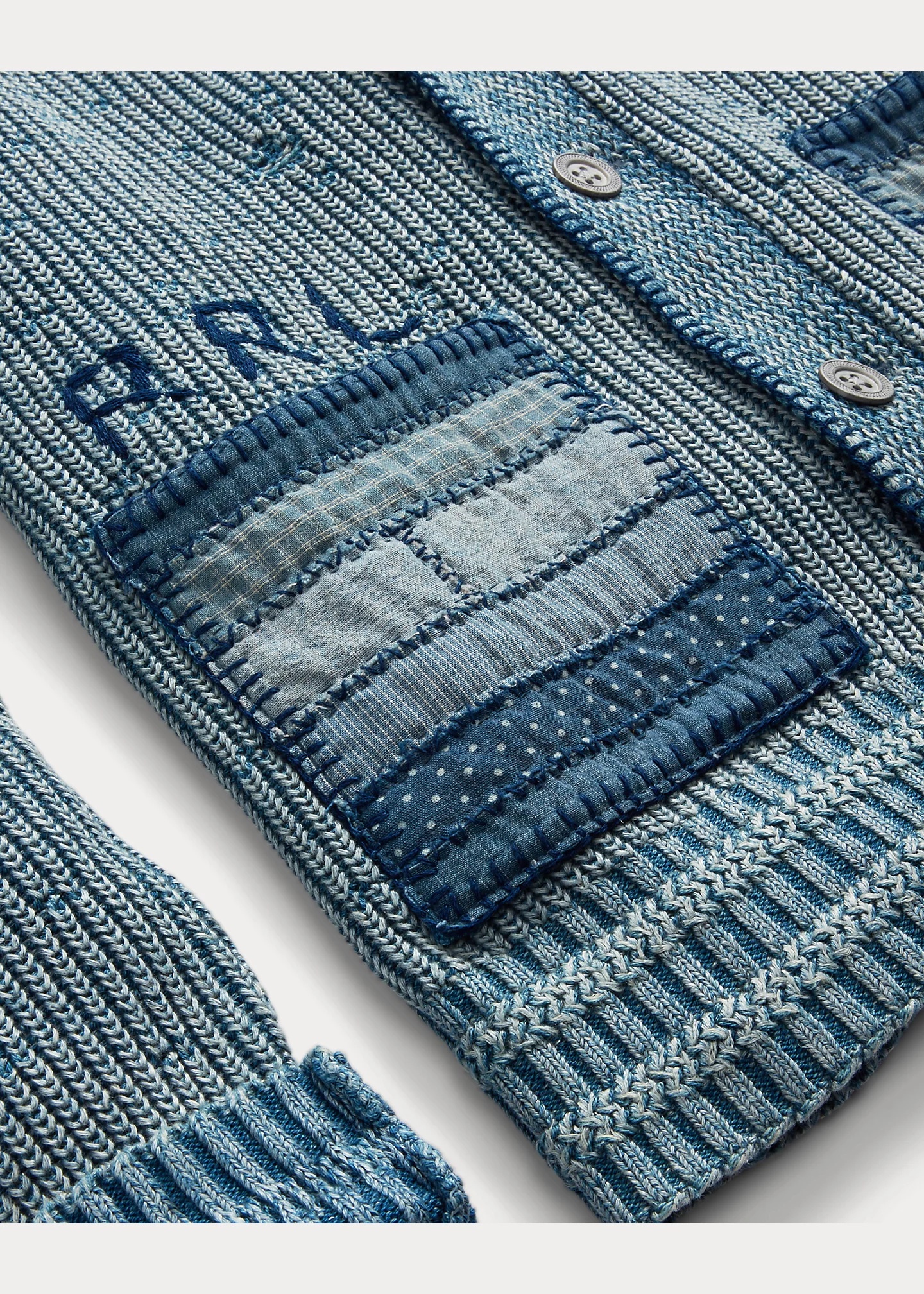 Flag Patchwork Cotton-Blend Cardigan - 3