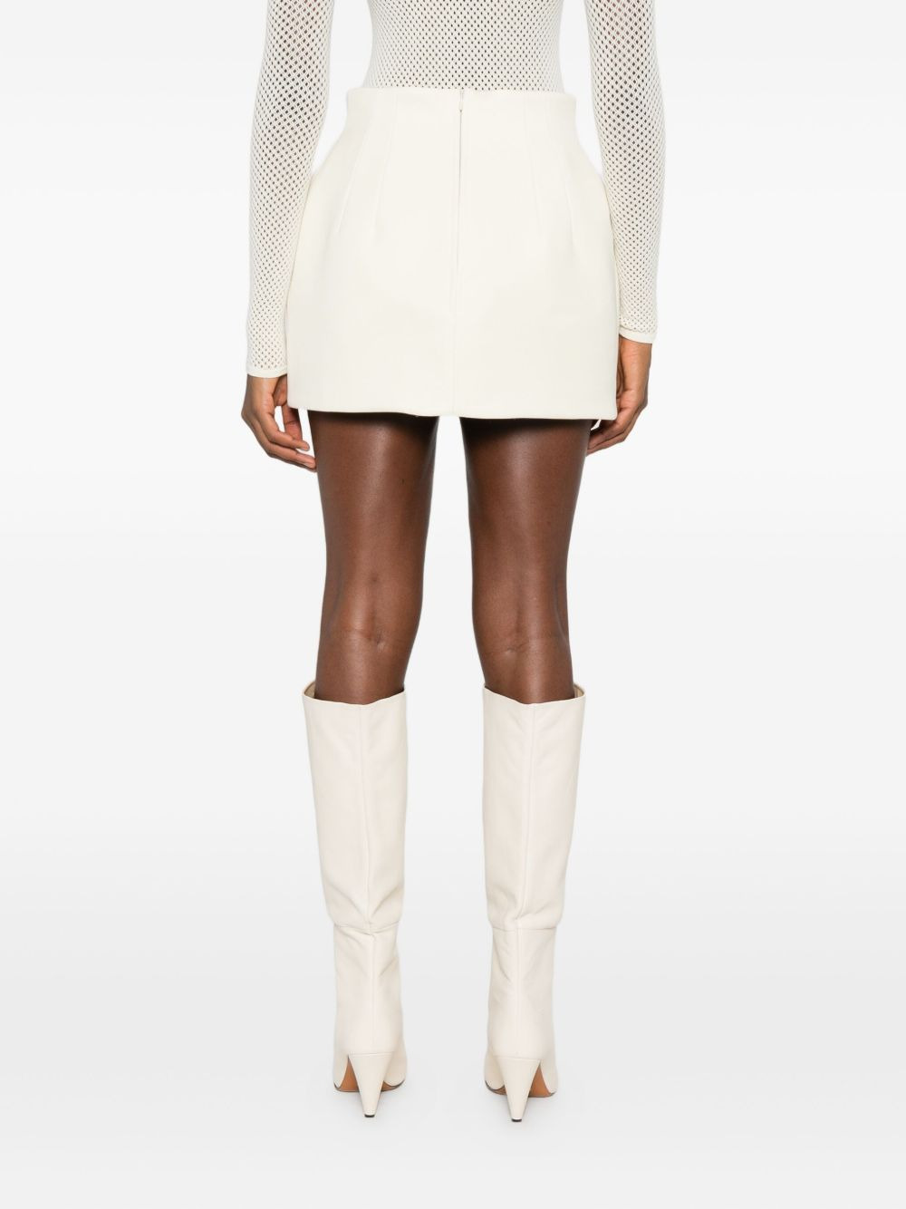 sculpted mini skirt - 4
