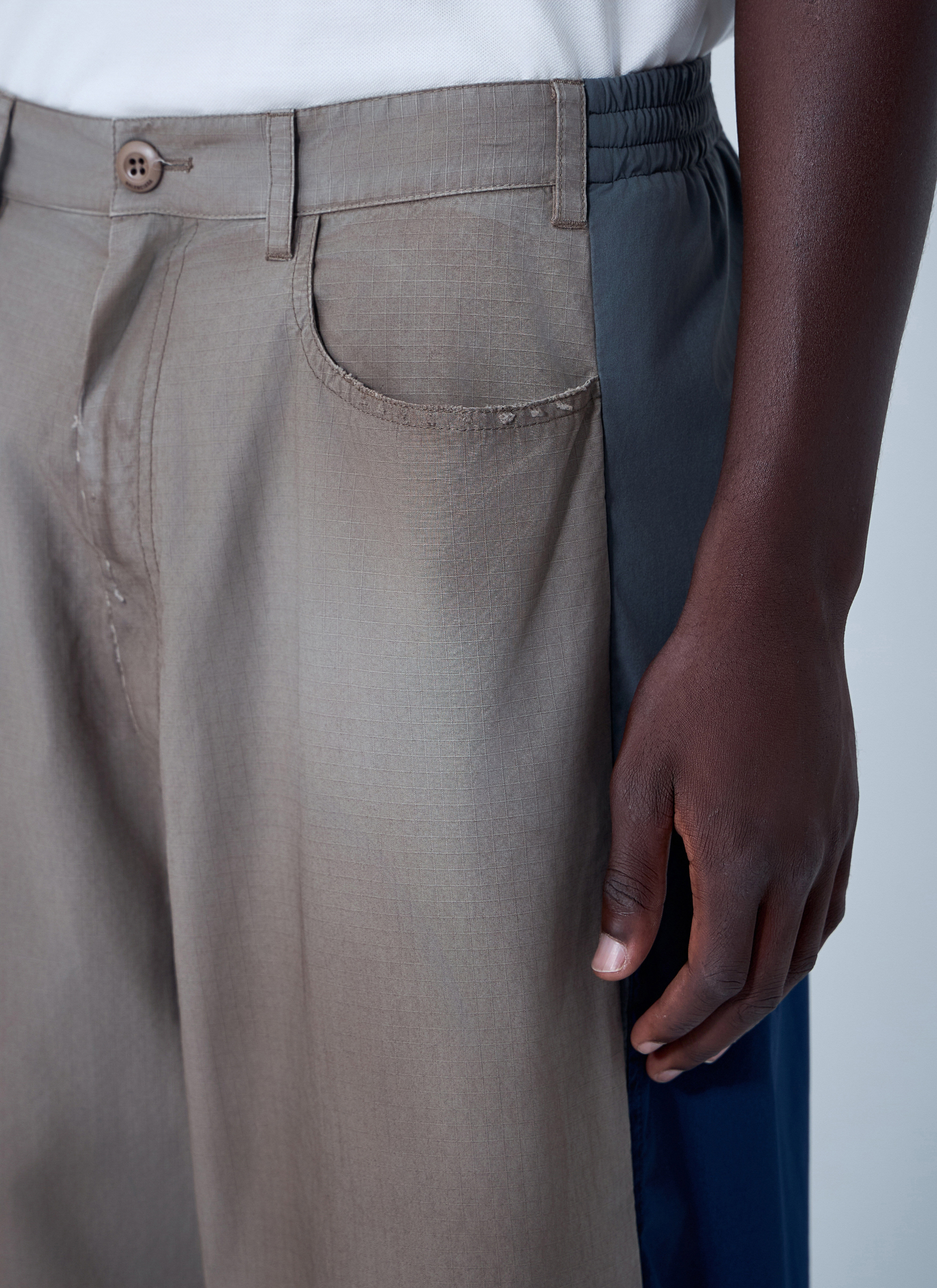 Washed Cotton Track Pants - 5