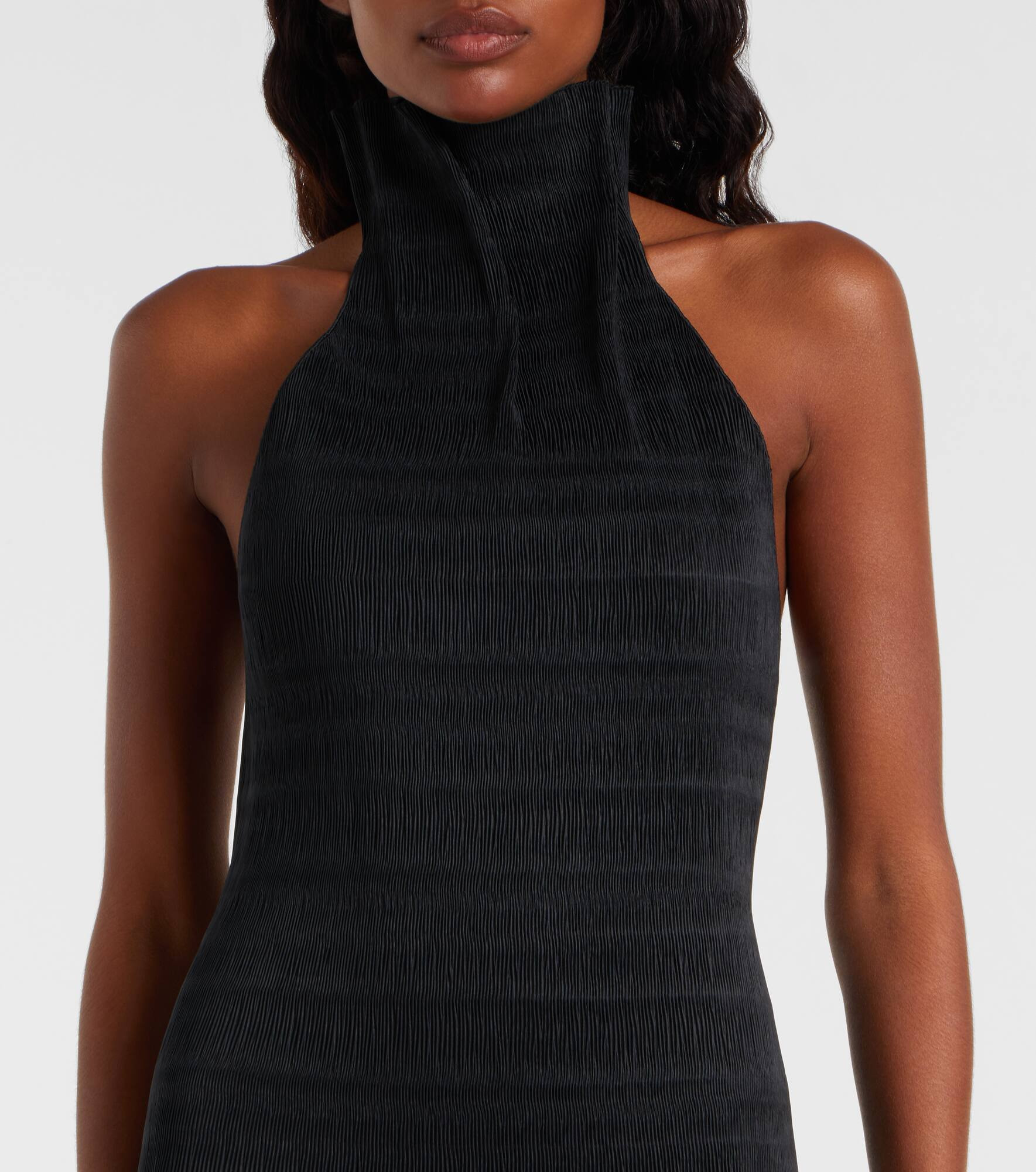Shirred turtleneck top - 6