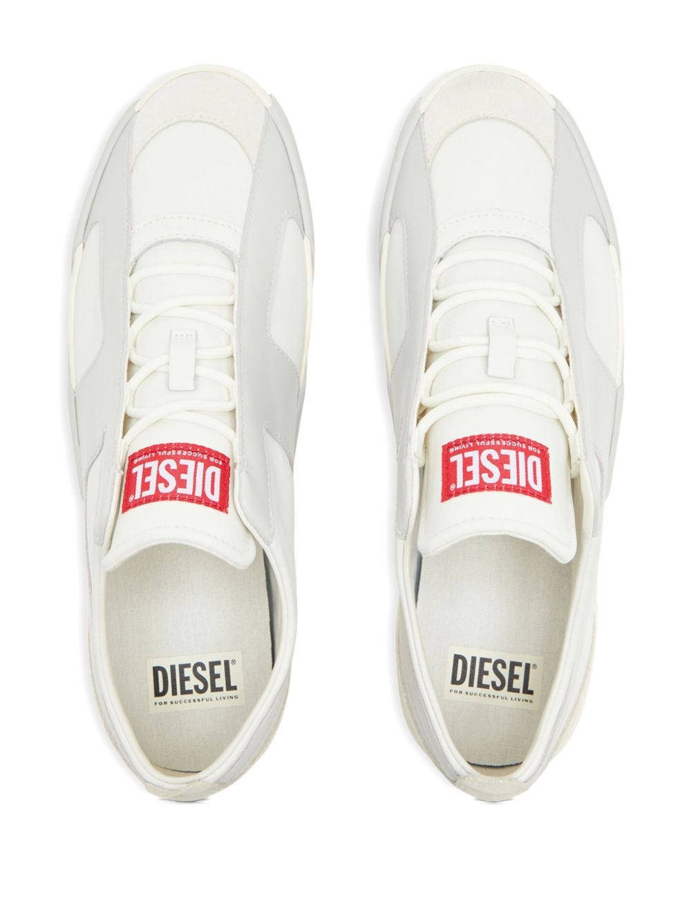 Slante leather sneakers - 4