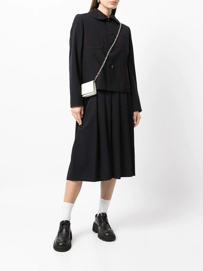 Comme des Garçons GIRL piped-trim shirt jacket outlook