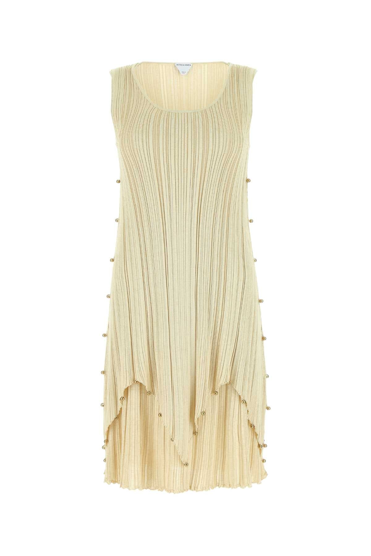 Bottega Veneta Women Gold Polyester Blend Dress - 1