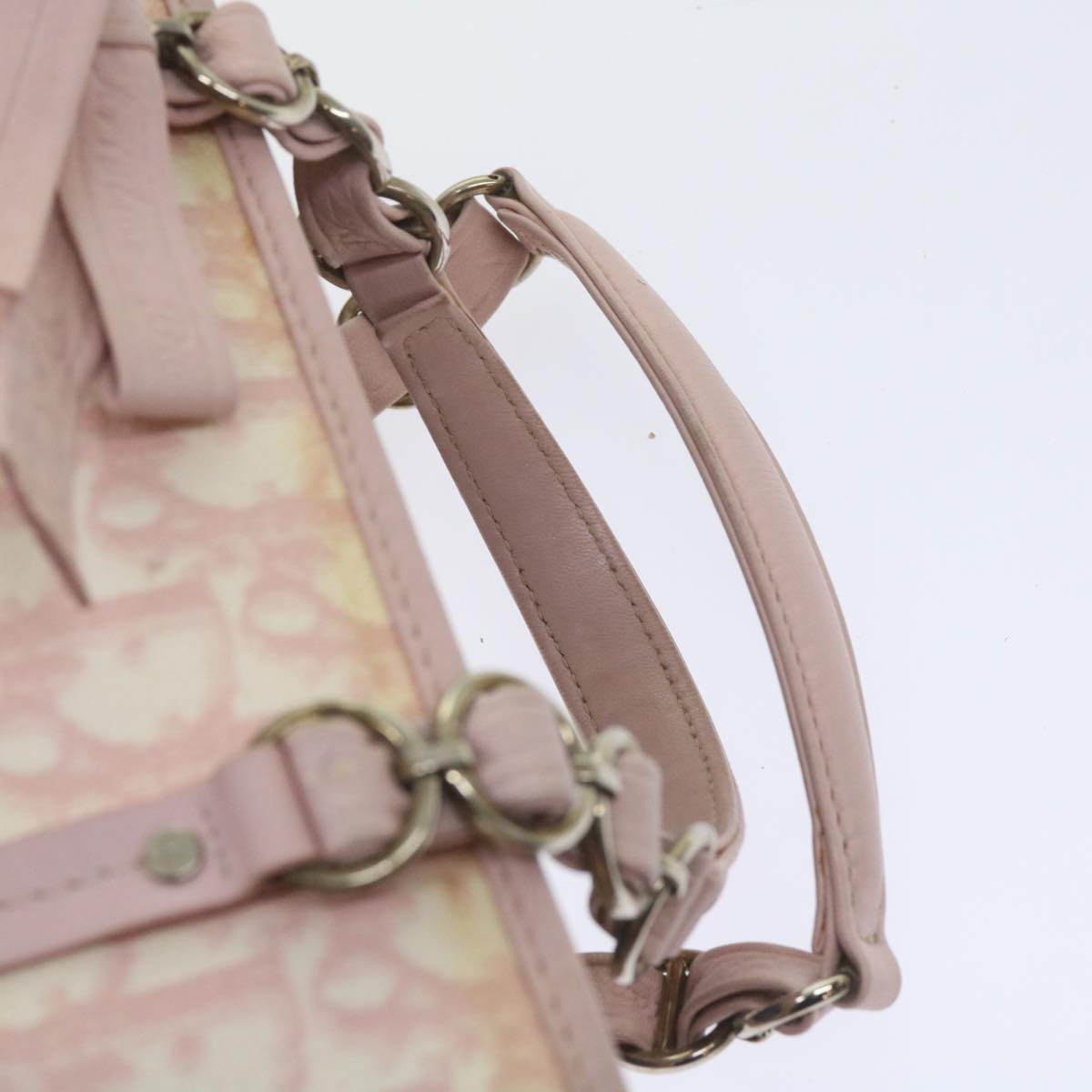 DIOR Trotter Romantic Hand Bag Leather Pink 09 Bo 09 Bo - 14