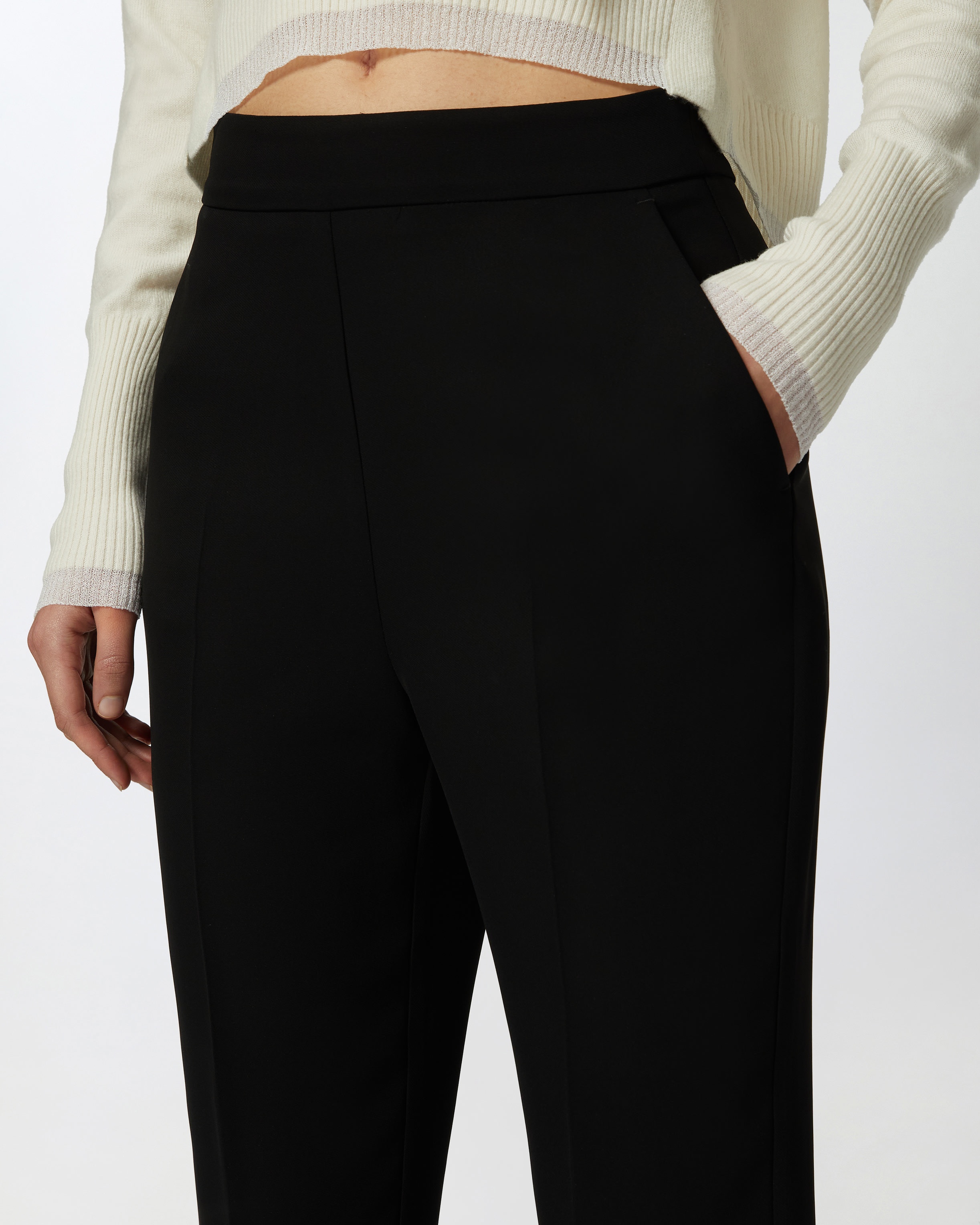 ELEGANT TECHNICAL FABRIC TROUSERS - 5