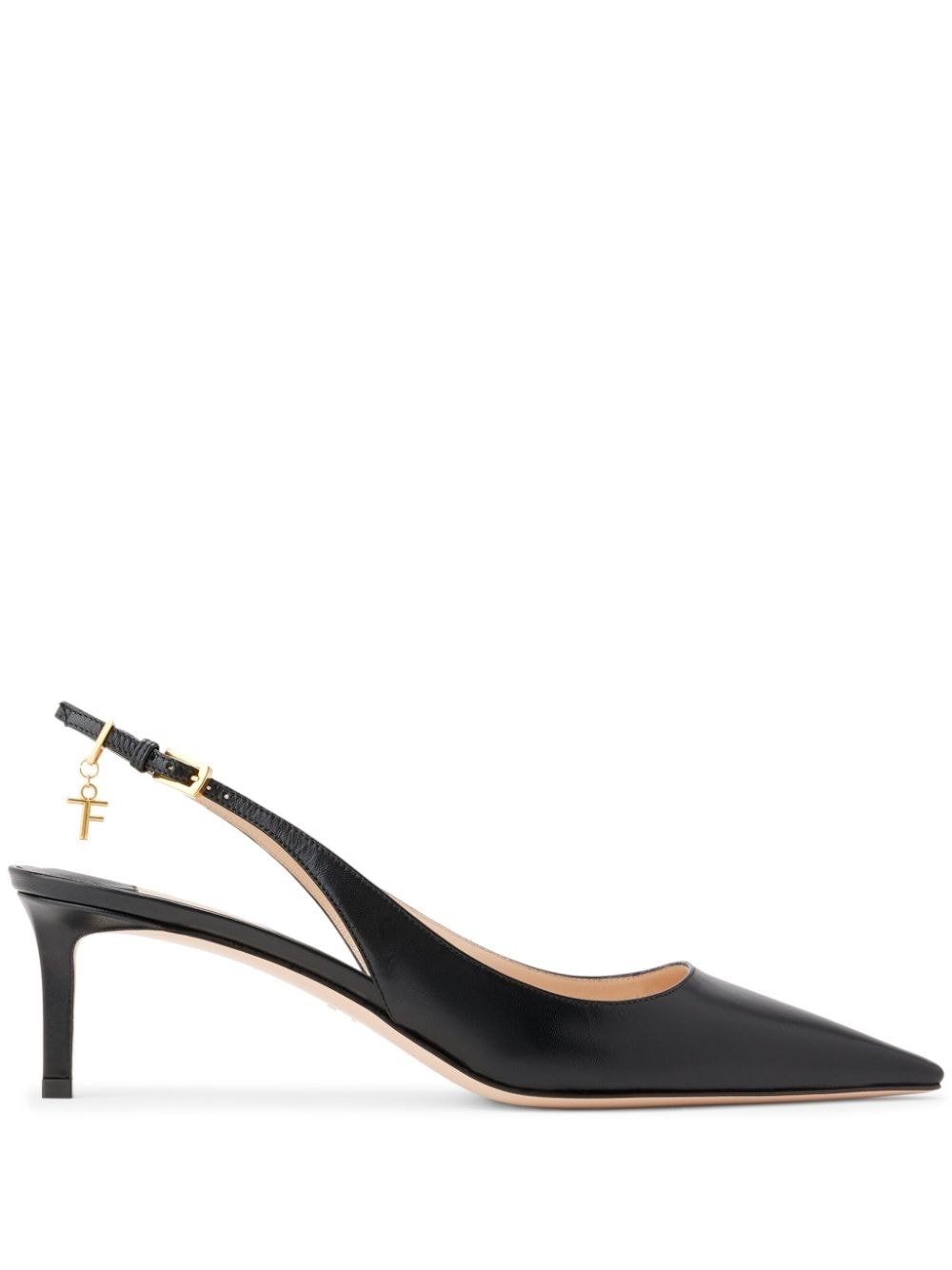 logo-charm slingback pumps - 1