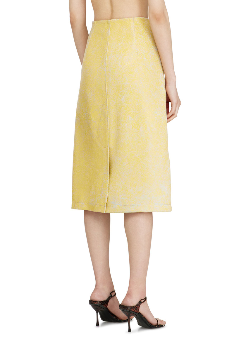 MIDI PENCIL SKIRT IN CRACKED LEATHER 4